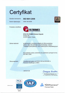 FILTROMEX_15_RA_certyfikat_pl